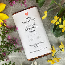 Load image into Gallery viewer, Purrfect Cat Mum Mothers Day Chocolate Bar
