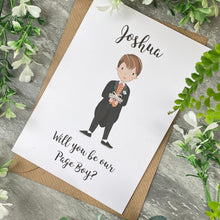Load image into Gallery viewer, Will You Be Our Page Boy Card-6-The Persnickety Co