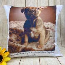 Load image into Gallery viewer, Personalised Valentines Dog Mum Cushion