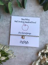 Load image into Gallery viewer, Beaded Charm Bracelet - Best Teacher / Teaching Assistant Ever-7-The Persnickety Co