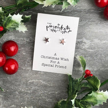 Load image into Gallery viewer, A Christmas Wish For A Special Friend - Star Earrings-7-The Persnickety Co