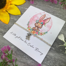Load image into Gallery viewer, A little Gift From The Easter Bunny Floral Beaded Bracelet