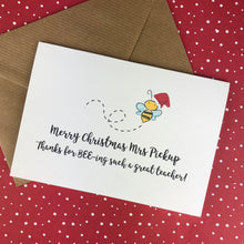 Load image into Gallery viewer, Merry Christmas Teacher Card-2-The Persnickety Co