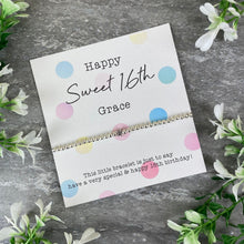 Load image into Gallery viewer, Happy Sweet 16th Beaded Bracelet-8-The Persnickety Co