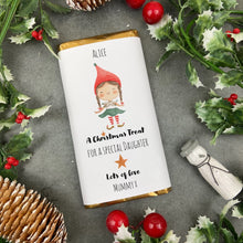 Load image into Gallery viewer, Daughter Christmas Gift - Personalised Chocolate Bar