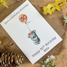 Load image into Gallery viewer, KOALAty Birthday - Personalised Card-7-The Persnickety Co