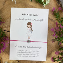 Load image into Gallery viewer, Will You Be Our Flower Girl Wish Bracelet-2-The Persnickety Co