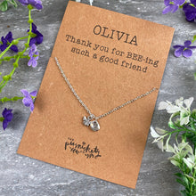 Load image into Gallery viewer, Friend Bee Necklace-4-The Persnickety Co