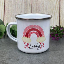 Load image into Gallery viewer, Personalised Rainbow Enamel Mug