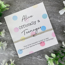 Load image into Gallery viewer, Officially A Teenager Beaded Bracelet-The Persnickety Co