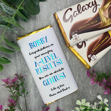 Load image into Gallery viewer, Exam Congratulations - A Level Chocolate Bar - Blue