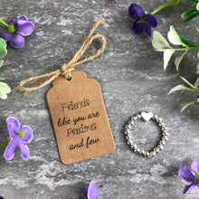 Load image into Gallery viewer, Friends Like You Are Precious & Few Stretch Ring-6-The Persnickety Co