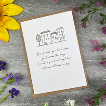 Load image into Gallery viewer, I Wish You Lived Closer Personalised Card
