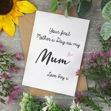 Load image into Gallery viewer, First Mother's Day Personalised Card