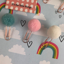 Load image into Gallery viewer, Pom Pom PaperClip-3-The Persnickety Co