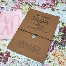 Load image into Gallery viewer, Friendship Isn't A Big Thing, It's A Million Little Things Wish Bracelet-3-The Persnickety Co
