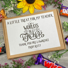 Load image into Gallery viewer, World's Best Teacher - Chocolate Box-3-The Persnickety Co