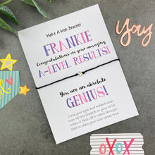 Load image into Gallery viewer, Exam Congratulations - A-Level Star Wish Bracelet