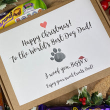 Load image into Gallery viewer, Merry Christmas Personalised Dog Mum/Dad Chocolate Box