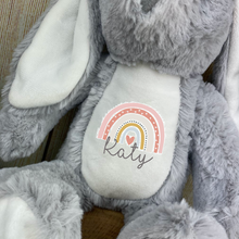 Load image into Gallery viewer, Rainbow Personalised Bunny Rabbit Soft Toy
