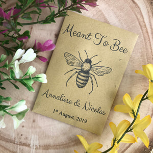 Meant To Bee Seed Wedding Favour Pack of 12-2-The Persnickety Co