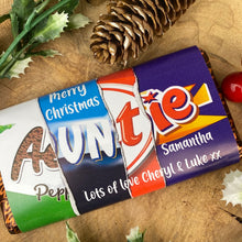 Load image into Gallery viewer, Personalised Christmas Auntie Chocolate Bar-2-The Persnickety Co