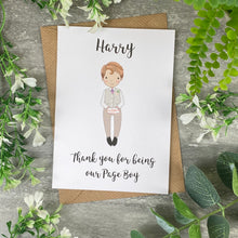Load image into Gallery viewer, Thank You For Being Our Pageboy Card-The Persnickety Co