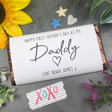 Load image into Gallery viewer, Happy First Father&#39;s Day Personalised Chocolate Bar
