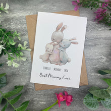 Load image into Gallery viewer, Little Bunnies - Personalised Mother's Day Card