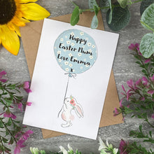 Load image into Gallery viewer, Happy Easter Balloon Rabbit Card