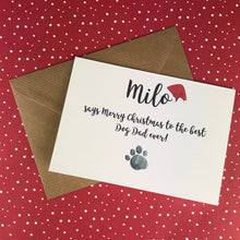 Load image into Gallery viewer, Merry Christmas Best Dog Dad/Mum Card-3-The Persnickety Co