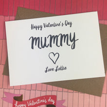 Load image into Gallery viewer, Happy Valentine's Day Mummy Card-5-The Persnickety Co
