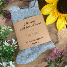 Load image into Gallery viewer, Purrfect Cat Mum Paw Print Socks