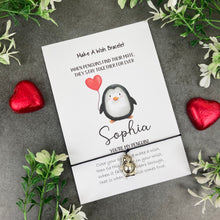 Load image into Gallery viewer, Personalised You're My Penguin Valentines Bracelet-The Persnickety Co