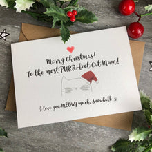 Load image into Gallery viewer, Merry Christmas To The Most PURR-fect Cat Mum/Dad Card-7-The Persnickety Co