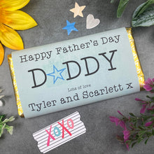 Load image into Gallery viewer, Happy Father's Day Daddy Personalised Chocolate Bar