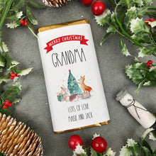 Load image into Gallery viewer, Merry Christmas Grandma - Personalised Chocolate Bar