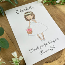 Load image into Gallery viewer, Wedding Card - Thank You For Being Our Flower Girl-6-The Persnickety Co