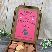 Load image into Gallery viewer, Personalised Valentine's Dog Treat Box