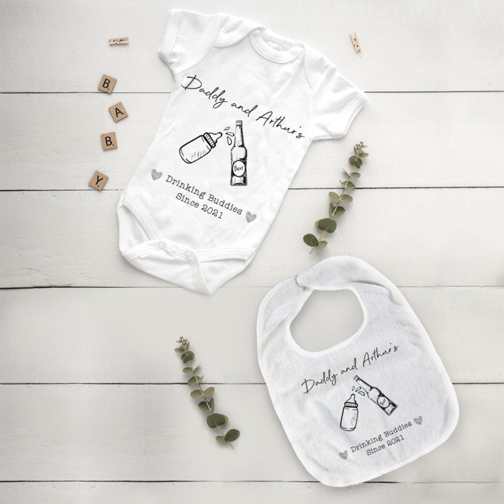 Drinking Buddies Father's day Bib and Vest-The Persnickety Co