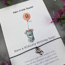 Load image into Gallery viewer, Have A Koalaty Birthday Wish Bracelet-5-The Persnickety Co