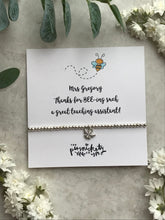 Load image into Gallery viewer, Beaded Charm Bracelet - Thanks For BEE-ing Such A Great Teacher / Teaching Assistant-6-The Persnickety Co