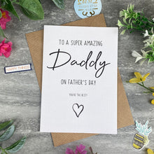 Load image into Gallery viewer, Super Amazing Daddy Father's Day Card-The Persnickety Co
