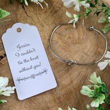 Load image into Gallery viewer, I Couldn't Tie The Knot Without You Knot Bangle-7-The Persnickety Co