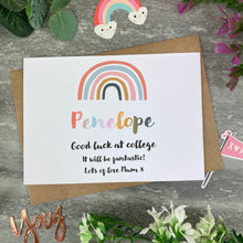 Load image into Gallery viewer, Good Luck At College Rainbow Card-2-The Persnickety Co