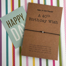 Load image into Gallery viewer, A 40th Birthday Wish - Star-7-The Persnickety Co
