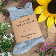 Load image into Gallery viewer, Purrfect Cat Mum Paw Print Socks