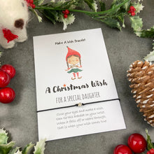 Load image into Gallery viewer, A Christmas Wish - Daughter Wish Bracelet
