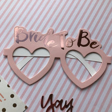 Load image into Gallery viewer, Bride To Be Heart Shaped Glasses-5-The Persnickety Co