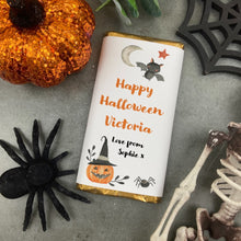 Load image into Gallery viewer, Happy Halloween Personalised Chocolate Bar